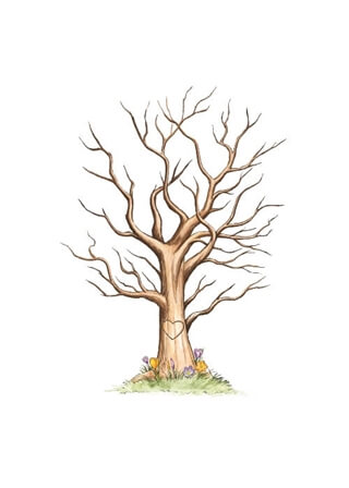 Affisch för fingeravtryck med namn och datum 3